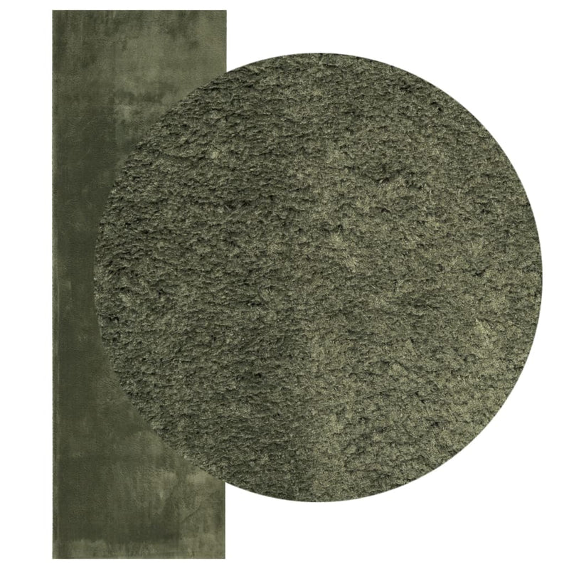 Load image into Gallery viewer, Vidaxl vloerkleed huarte laagpolig zacht wasbaar 80x250 cm bosgroen
