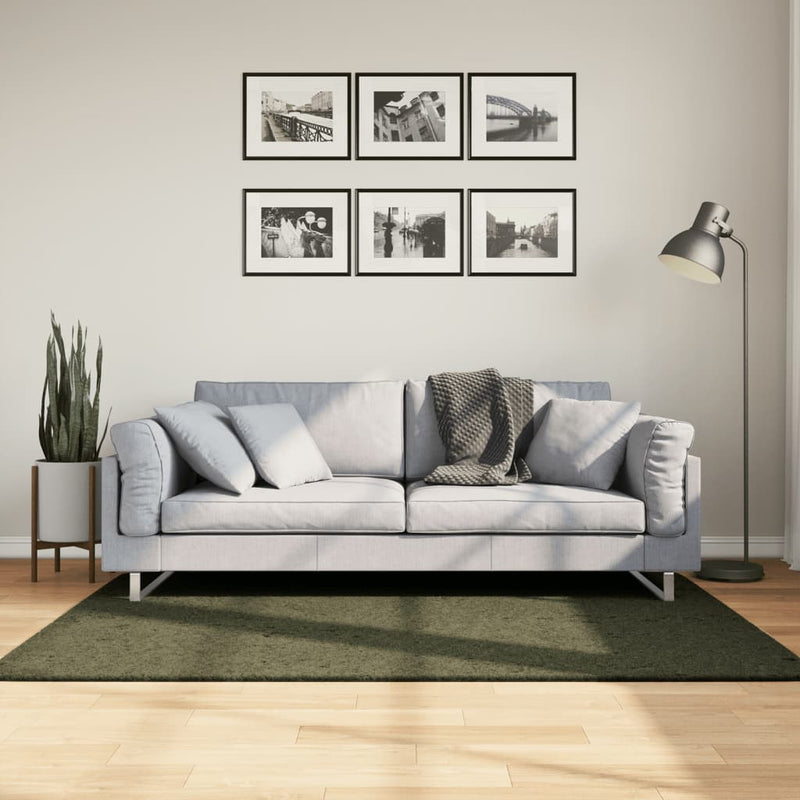 Load image into Gallery viewer, Vidaxl vloerkleed huarte laagpolig zacht wasbaar 120x170 cm bosgroen
