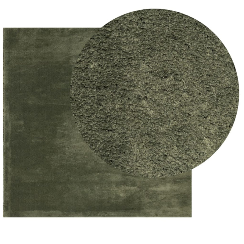 Load image into Gallery viewer, Vidaxl vloerkleed huarte laagpolig zacht wasbaar 240x240 cm bosgroen
