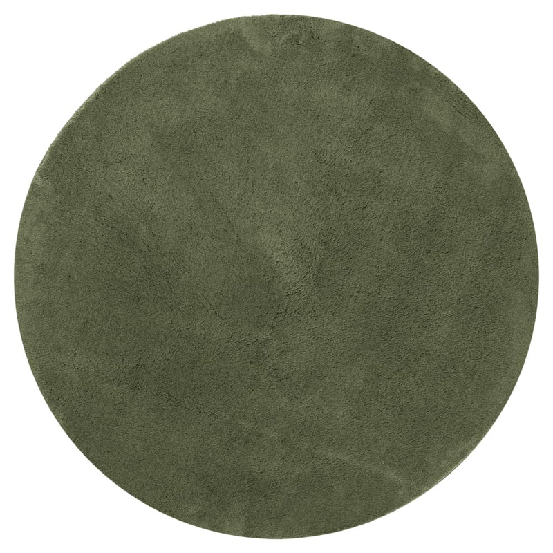 Load image into Gallery viewer, Vidaxl vloerkleed huarte laagpolig zacht wasbaar ø 80 cm bosgroen
