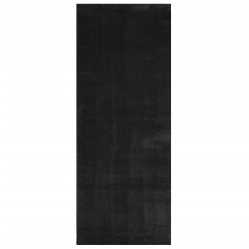 Load image into Gallery viewer, Vidaxl vloerkleed huarte laagpolig zacht wasbaar 80x200 cm zwart
