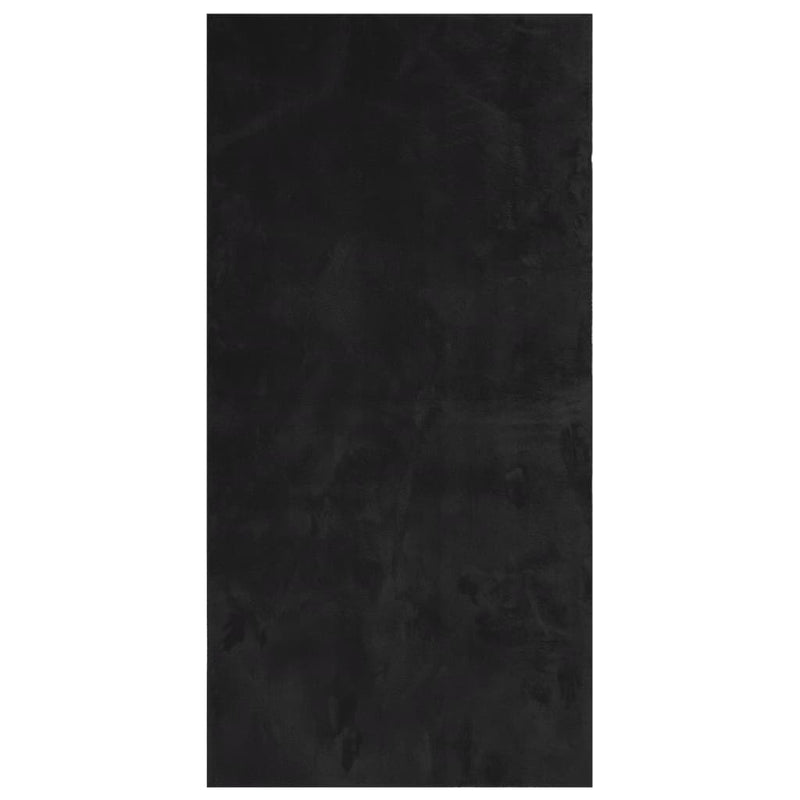 Load image into Gallery viewer, Vidaxl vloerkleed huarte laagpolig zacht wasbaar 100x200 cm zwart
