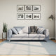Vidaxl vloerkleed huarte laagpolig zacht wasbaar 200x200 cm blauw