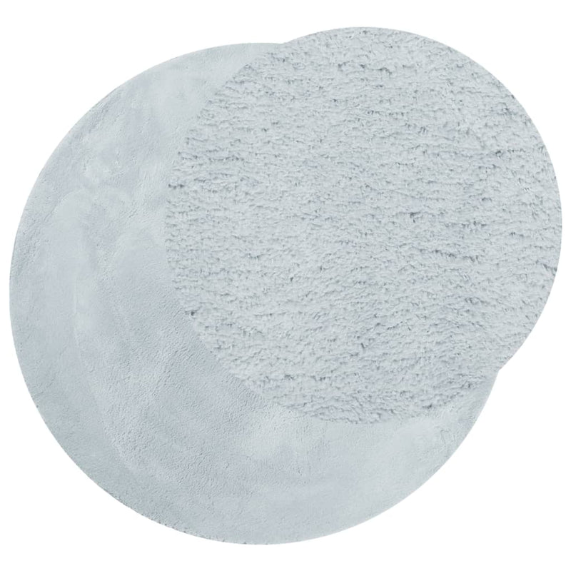 Load image into Gallery viewer, Vidaxl vloerkleed huarte laagpolig zacht wasbaar ø 160 cm blauw
