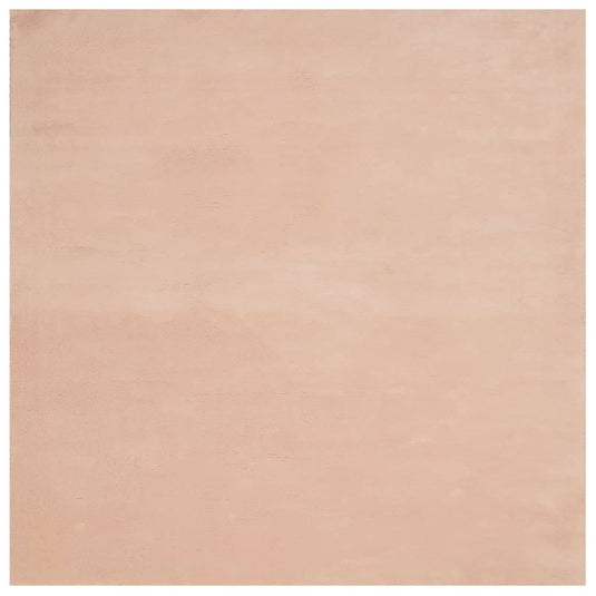 Vidaxl vloerkleed huarte laagpolig zacht wasbaar 120x120 cm roze