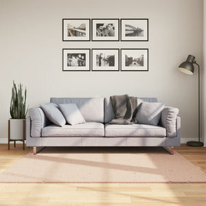 Vidaxl vloerkleed huarte laagpolig zacht wasbaar 160x160 cm roze