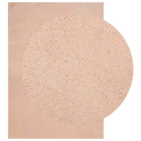 Vidaxl vloerkleed huarte laagpolig zacht wasbaar 160x230 cm roze