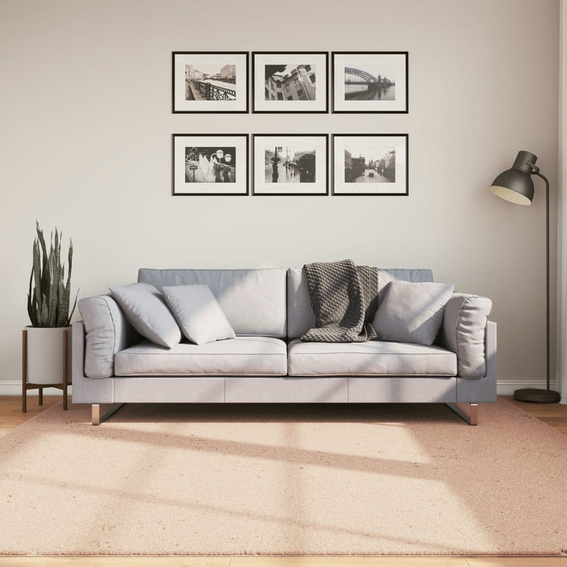 Load image into Gallery viewer, Vidaxl vloerkleed huarte laagpolig zacht wasbaar 200x200 cm roze
