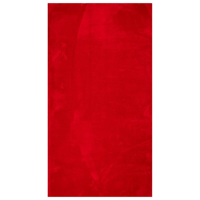 Load image into Gallery viewer, Vidaxl vloerkleed huarte laagpolig zacht wasbaar 60x110 cm rood
