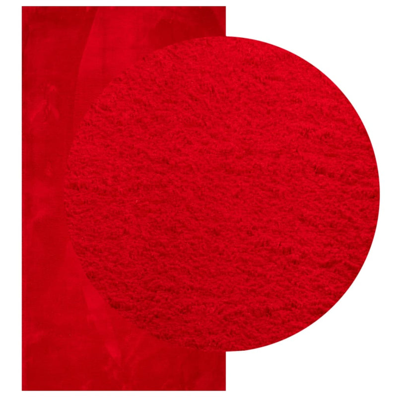 Load image into Gallery viewer, Vidaxl vloerkleed huarte laagpolig zacht wasbaar 80x150 cm rood

