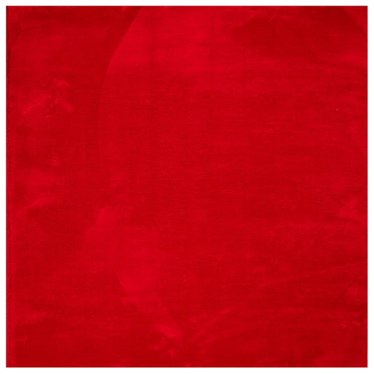 Vidaxl vloerkleed huarte laagpolig zacht wasbaar 200x200 cm rood