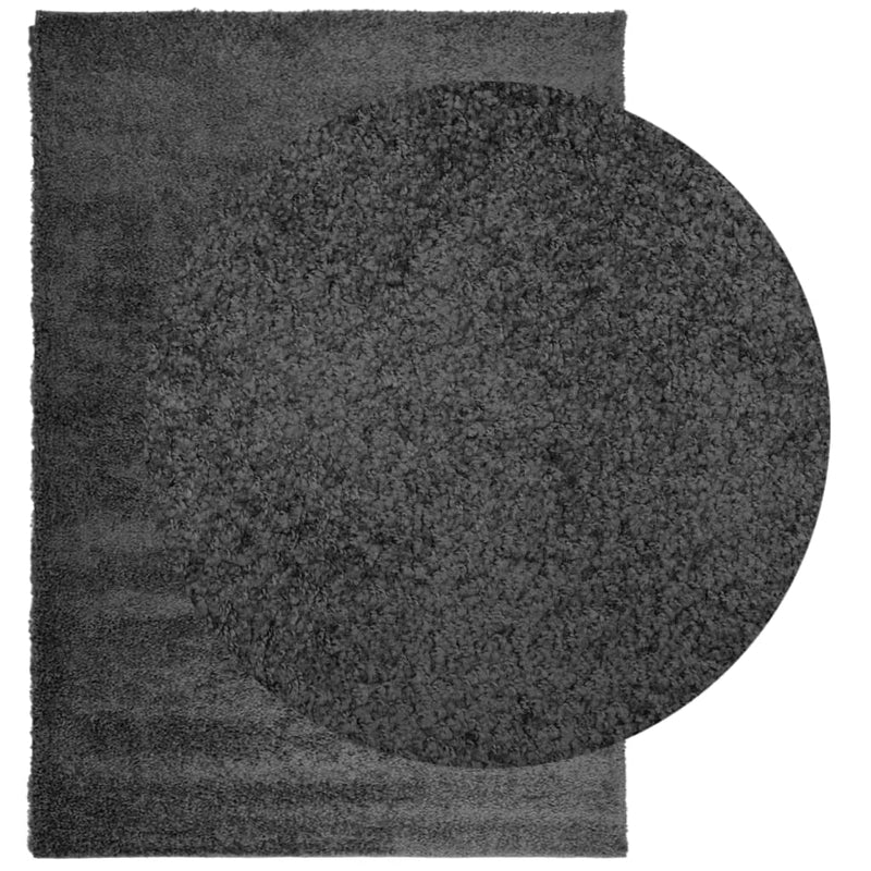 Load image into Gallery viewer, Vidaxl vloerkleed pamplona shaggy hoogpolig 120x170 cm antraciet
