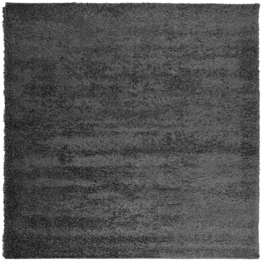 Vidaxl vloerkleed pamplona shaggy hoogpolig 160x160 cm antraciet
