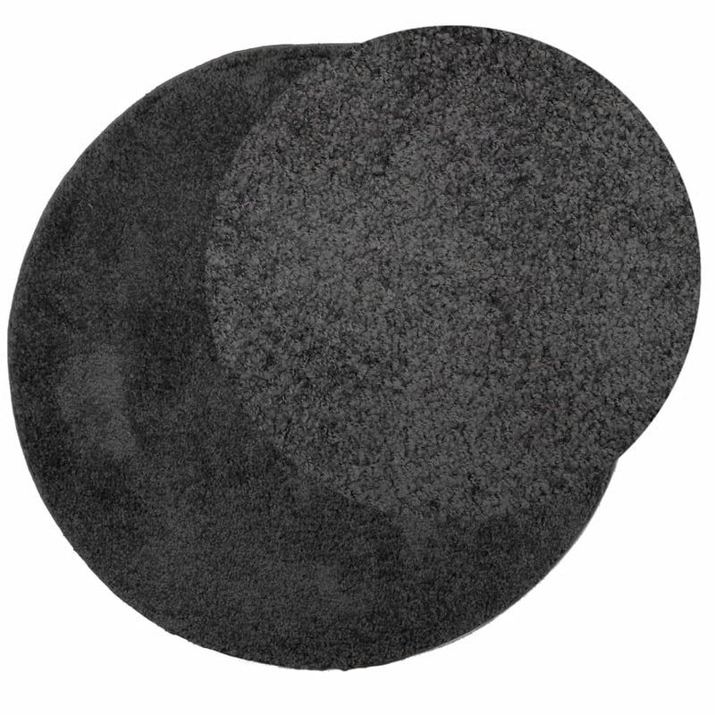 Load image into Gallery viewer, Vidaxl vloerkleed pamplona shaggy hoogpolig modern ø 280 cm antraciet
