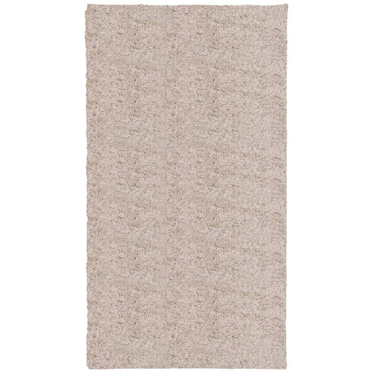 Vidaxl vloerkleed pamplona shaggy hoogpolig modern 60x110 cm beige