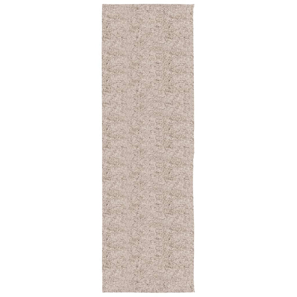 Vidaxl vloerkleed pamplona shaggy hoogpolig modern 80x250 cm beige