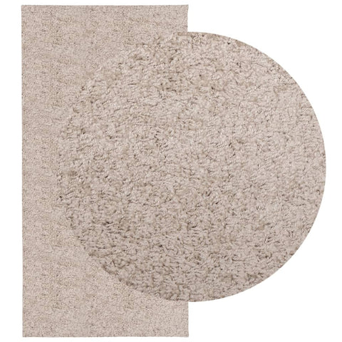 Vidaxl vloerkleed pamplona shaggy hoogpolig modern 100x200 cm beige