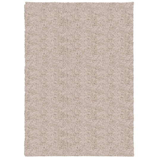 Vidaxl vloerkleed pamplona shaggy hoogpolig modern 120x170 cm beige
