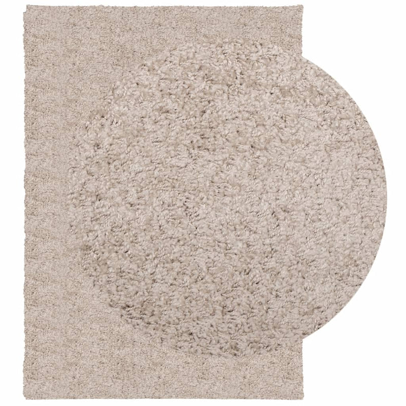 Chargez l'image dans la visionneuse de la galerie, Vidaxl vloerkleed pamplona shaggy hoogpolig modern 120x170 cm beige
