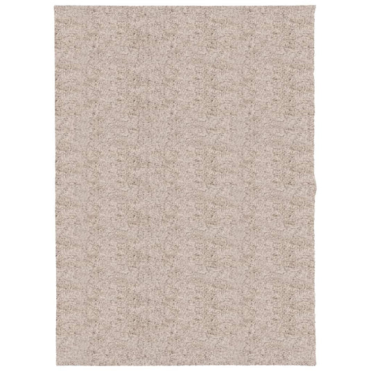 Vidaxl vloerkleed pamplona shaggy hoogpolig modern 140x200 cm beige