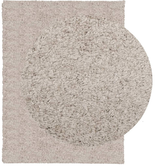 VidaXL Vloerkleed PAMPLONA shaggy hoogpolig modern 300x400 cm beige