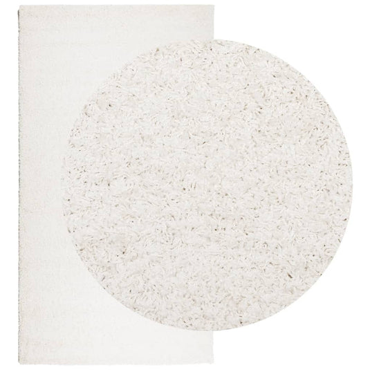 Vidaxl vloerkleed pamplona shaggy hoogpolig modern 60x110 cm crème