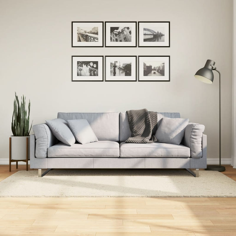 Load image into Gallery viewer, Vidaxl vloerkleed pamplona shaggy hoogpolig modern 80x150 cm crème
