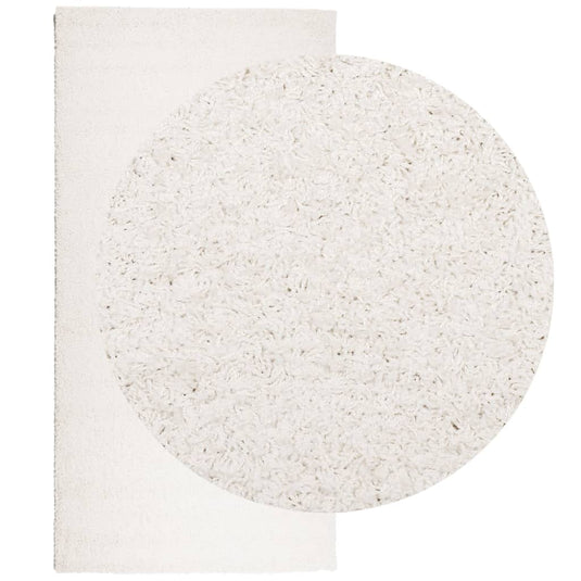 Vidaxl vloerkleed pamplona shaggy hoogpolig modern 100x200 cm crème