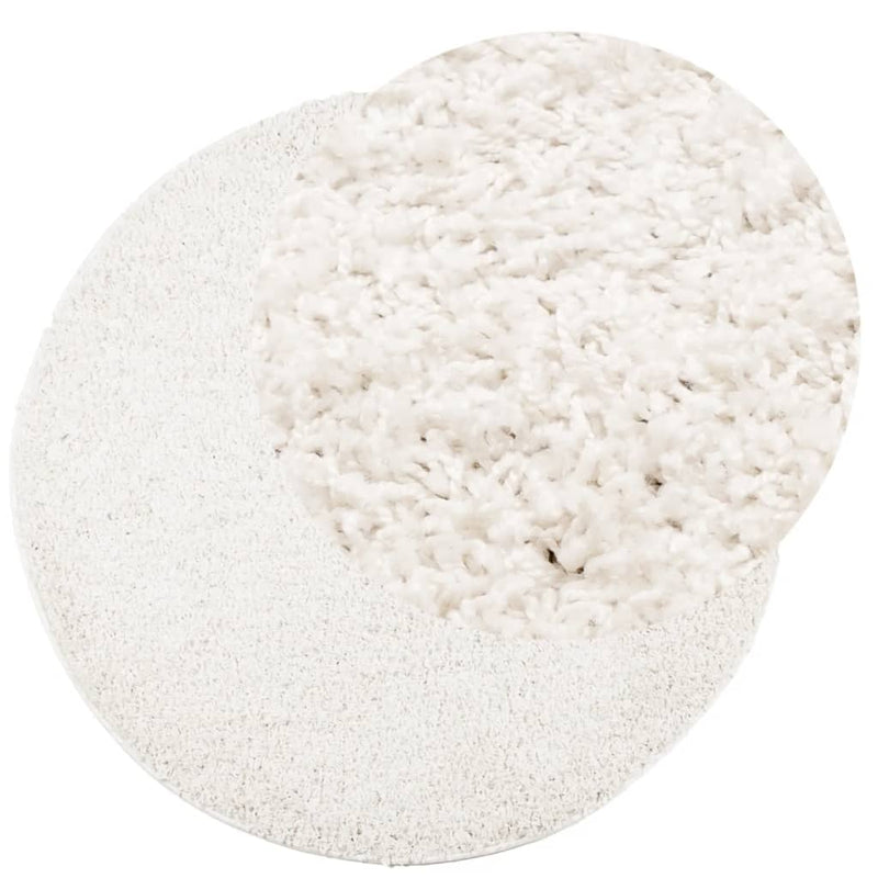 Load image into Gallery viewer, Vidaxl vloerkleed pamplona shaggy hoogpolig modern ø 120 cm crèmekleur
