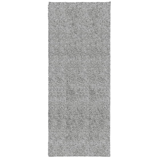 Vidaxl vloerkleed pamplona shaggy hoogpolig modern 80x200 cm grijs