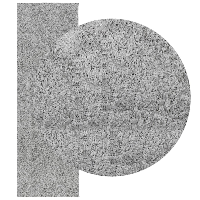 Load image into Gallery viewer, Vidaxl vloerkleed pamplona shaggy hoogpolig modern 80x250 cm grijs
