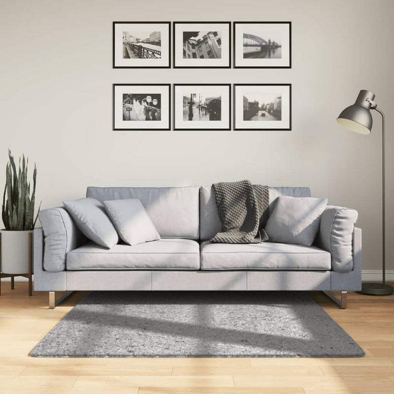 Load image into Gallery viewer, VidaXL Vloerkleed PAMPLONA shaggy hoogpolig modern 120x120 cm grijs
