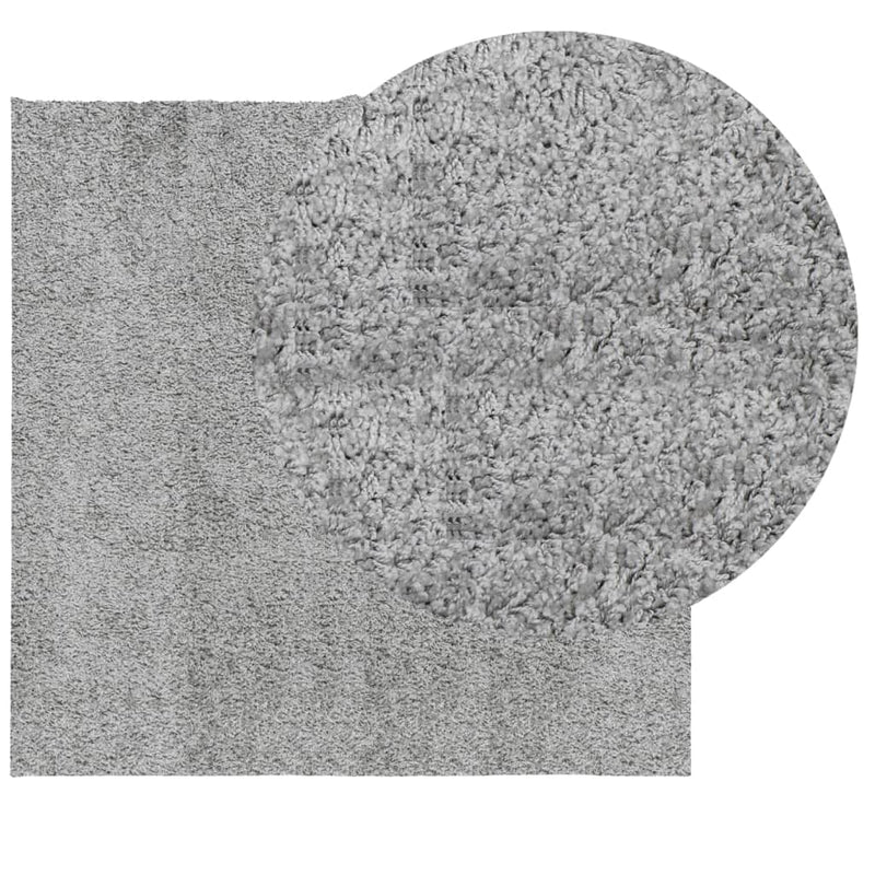 Load image into Gallery viewer, Vidaxl vloerkleed pamplona shaggy hoogpolig modern 160x160 cm grijs
