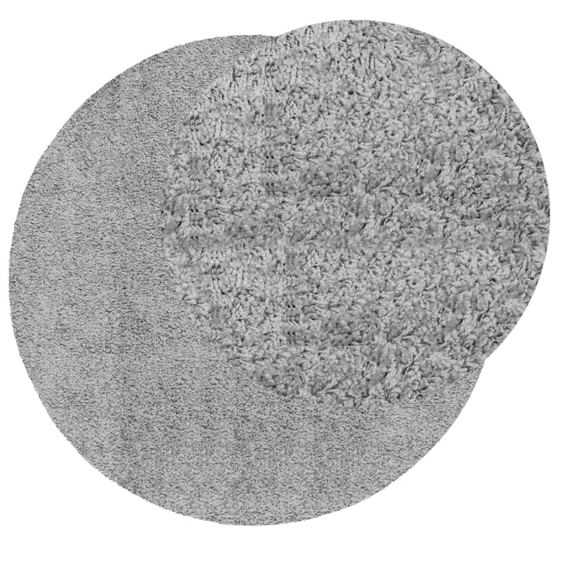 Load image into Gallery viewer, Vidaxl vloerkleed pamplona shaggy hoogpolig modern ø 240 cm grijs
