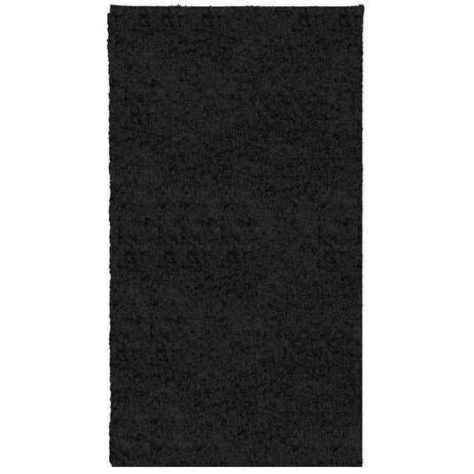 Vidaxl vloerkleed pamplona shaggy hoogpolig modern 60x110 cm zwart