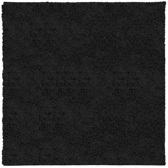 Vidaxl vloerkleed pamplona shaggy hoogpolig modern 160x160 cm zwart