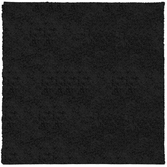 Vidaxl vloerkleed pamplona shaggy hoogpolig modern 200x200 cm zwart