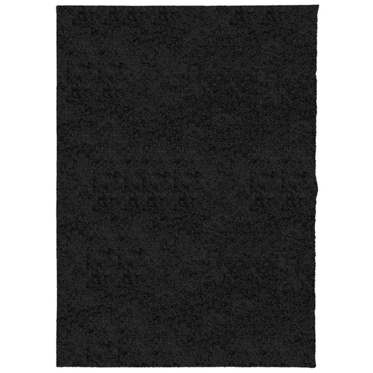 Vidaxl vloerkleed pamplona shaggy hoogpolig modern 240x340 cm zwart