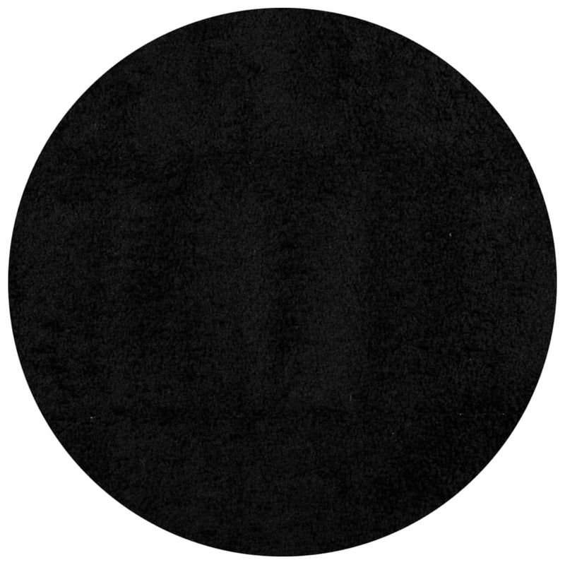 Load image into Gallery viewer, Vidaxl vloerkleed pamplona shaggy hoogpolig modern ø 280 cm zwart
