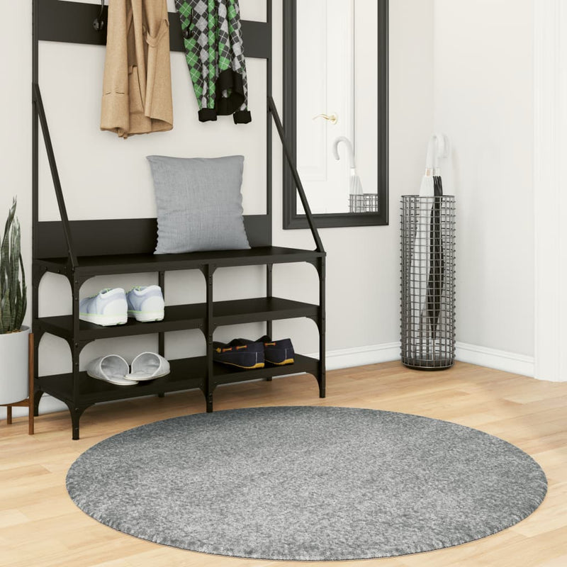 Load image into Gallery viewer, Vidaxl vloerkleed pamplona shaggy hoogpolig modern ø 120 cm groen
