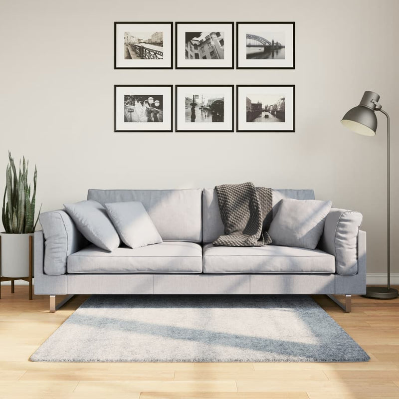 Chargez l'image dans la visionneuse de la galerie, Vidaxl vloerkleed pamplona shaggy hoogpolig modern 120x120 cm blauw
