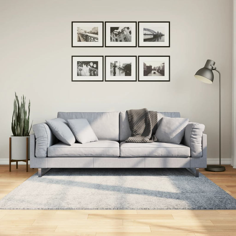 Load image into Gallery viewer, Vidaxl vloerkleed pamplona shaggy hoogpolig modern 160x160 cm blauw
