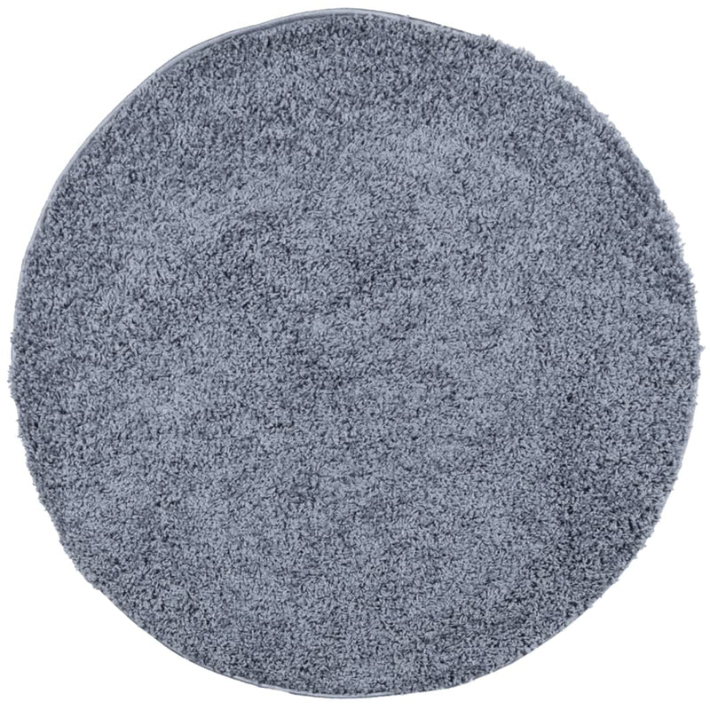 ギャラリービューアに画像をロードする, Vidaxl vloerkleed pamplona shaggy hoogpolig modern ø 100 cm blauw
