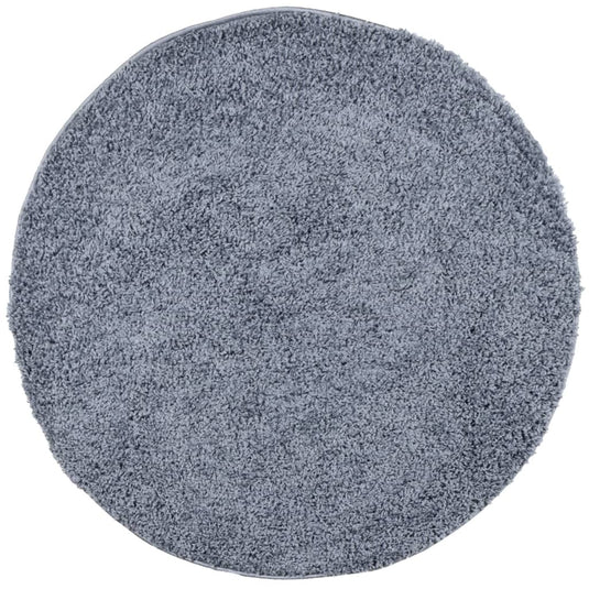 Vidaxl vloerkleed pamplona shaggy hoogpolig modern ø 240 cm blauw