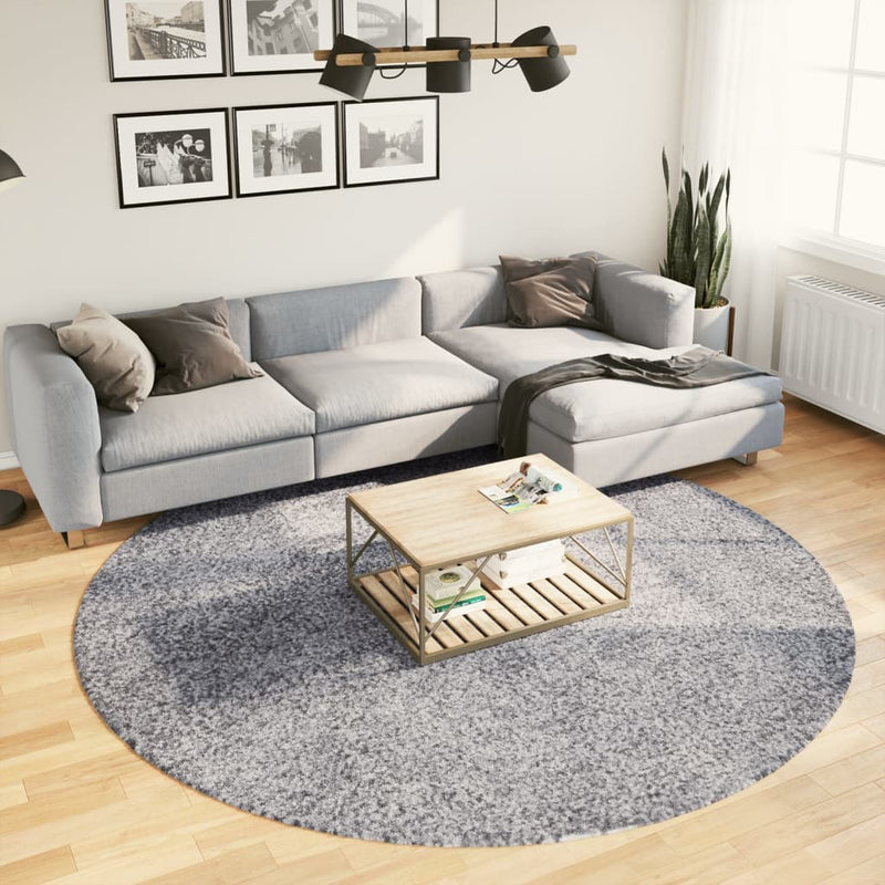 Load image into Gallery viewer, Vidaxl vloerkleed pamplona shaggy hoogpolig modern ø 240 cm blauw
