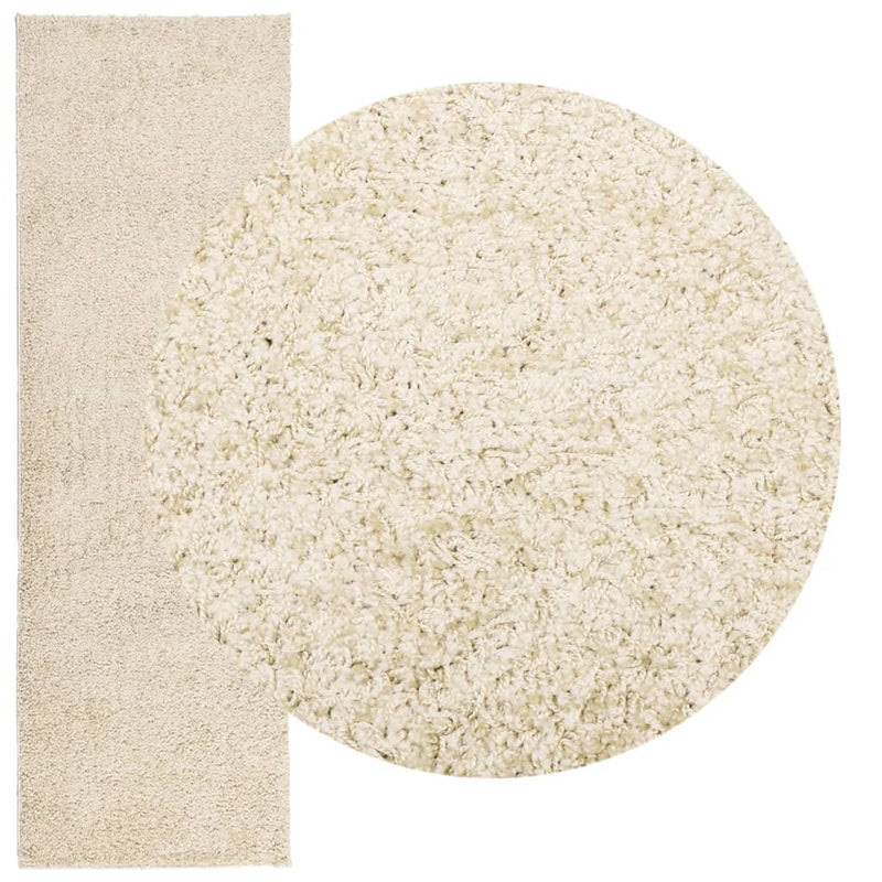 Load image into Gallery viewer, Vidaxl vloerkleed pamplona shaggy hoogpolig modern 80x250 cm goudkleur
