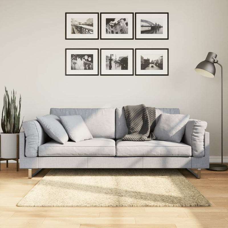 Load image into Gallery viewer, Vidaxl vloerkleed pamplona shaggy hoogpolig modern 120x120 cm goud
