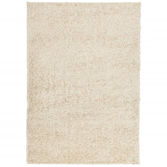 Vidaxl vloerkleed pamplona shaggy hoogpolig modern 160x230 cm goud