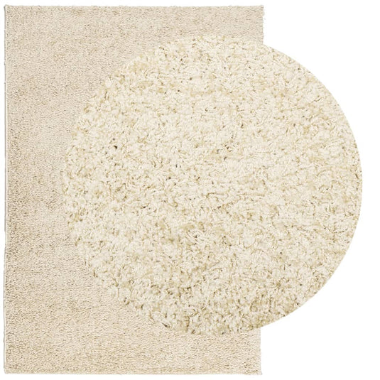 Vidaxl vloerkleed pamplona shaggy hoogpolig modern 240x340 cm goud