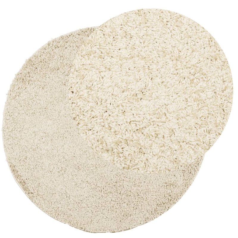 Load image into Gallery viewer, Vidaxl vloerkleed pamplona shaggy hoogpolig modern ø 160 cm goudkleur
